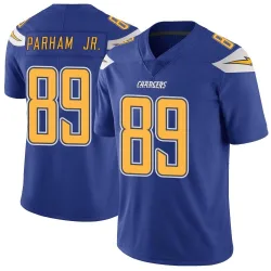 Donald Parham Jr. Los Angeles Chargers Game-Used #89 Royal Jersey vs. Tennessee  Titans on December 18 2022